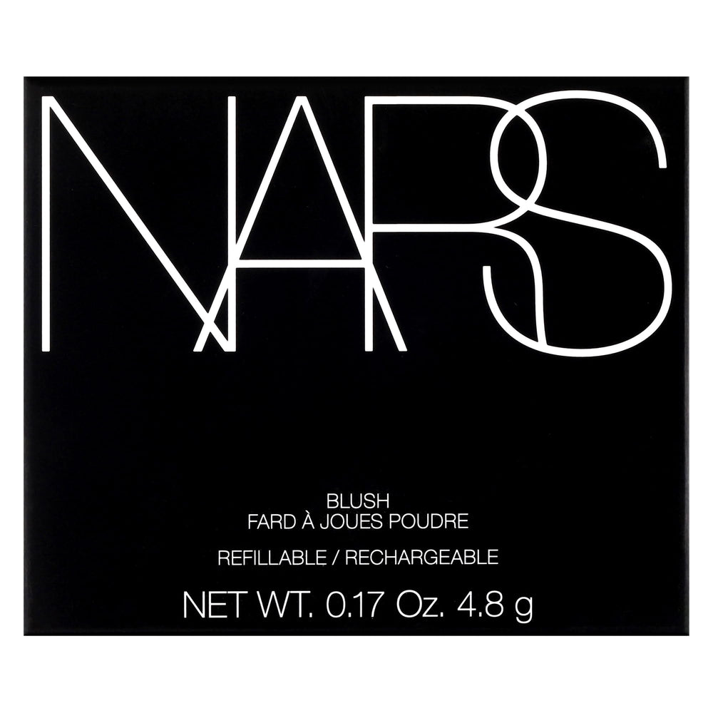 NARS Taj Mahal brush application highlighting weightless feel on cheek