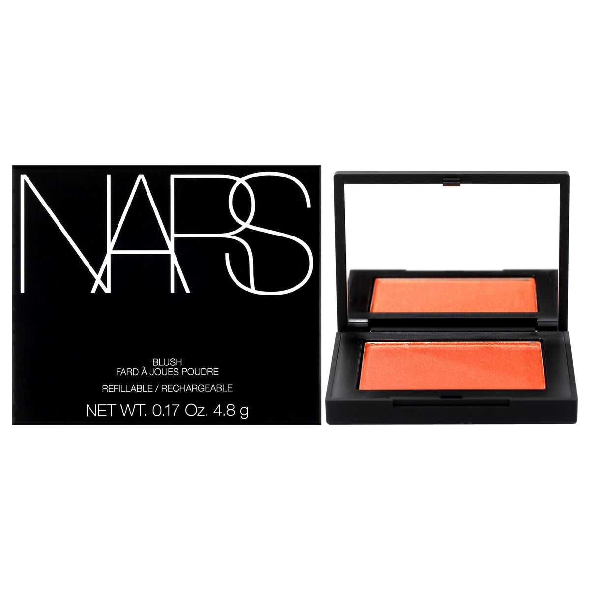 NARS Taj Mahal blush compact packaging ready for touch-ups