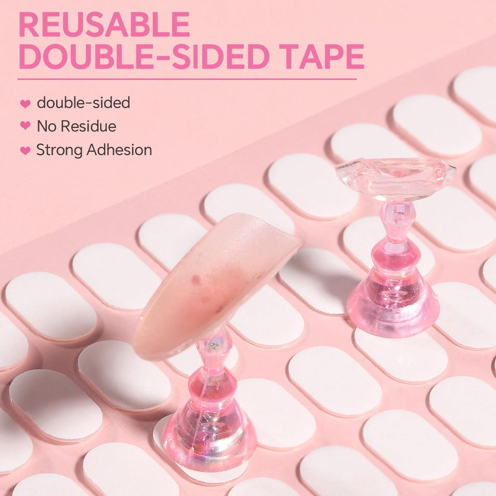 Narsikar easy-apply sticky tabs prevent residue while swapping designs.