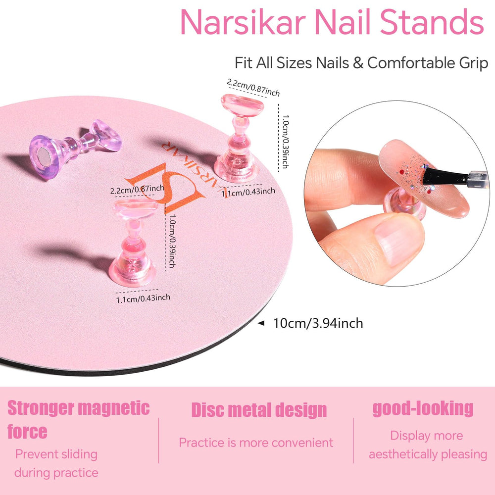 Narsikar versatile home and salon display for nail art projects.