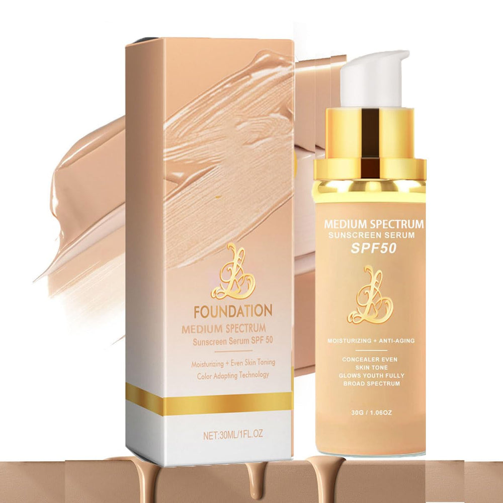 Narvokey 4-in-1 foundation swatch in light/medium for seamless shade match.
