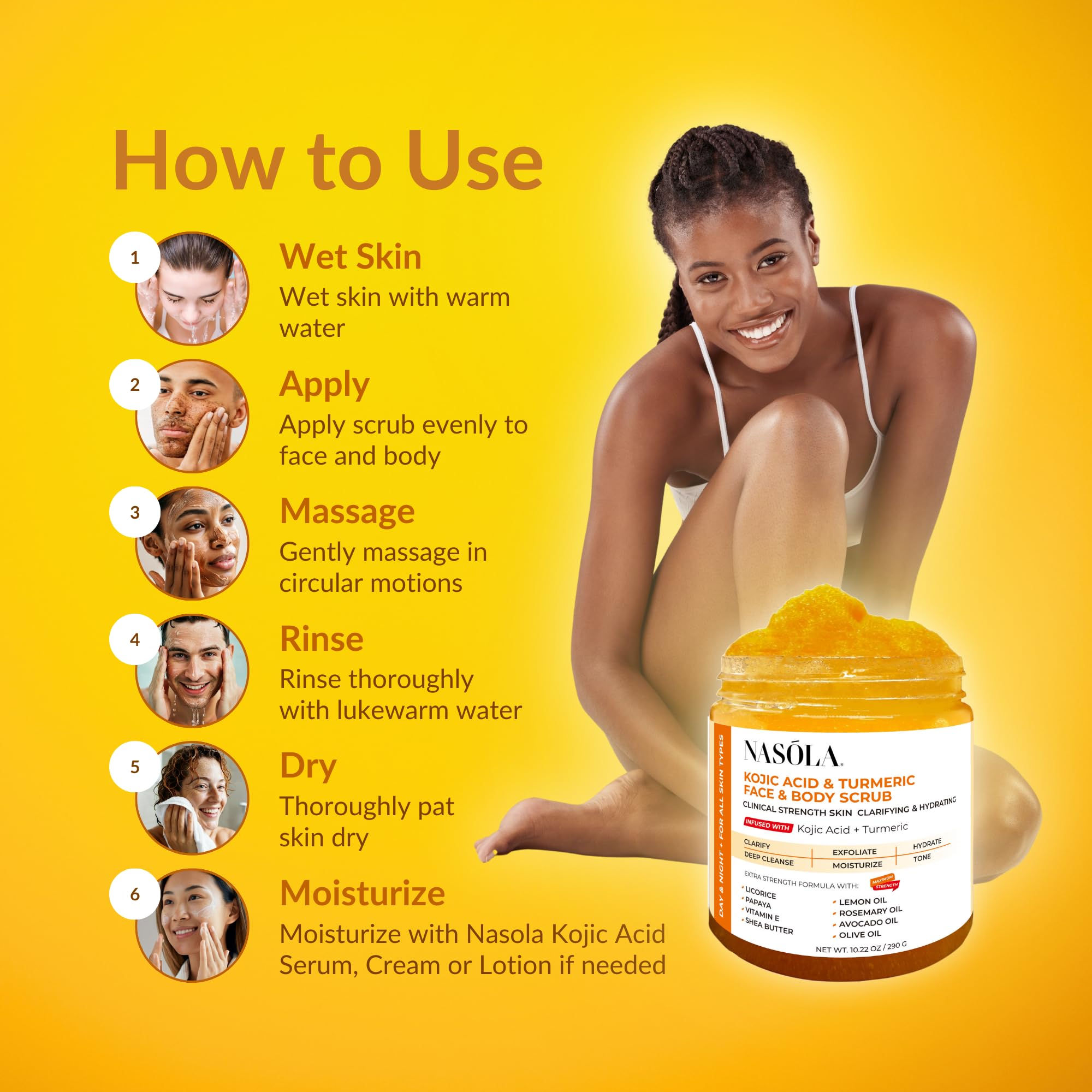 Nasola huile citron — visage, parfum frais et revitalisant.