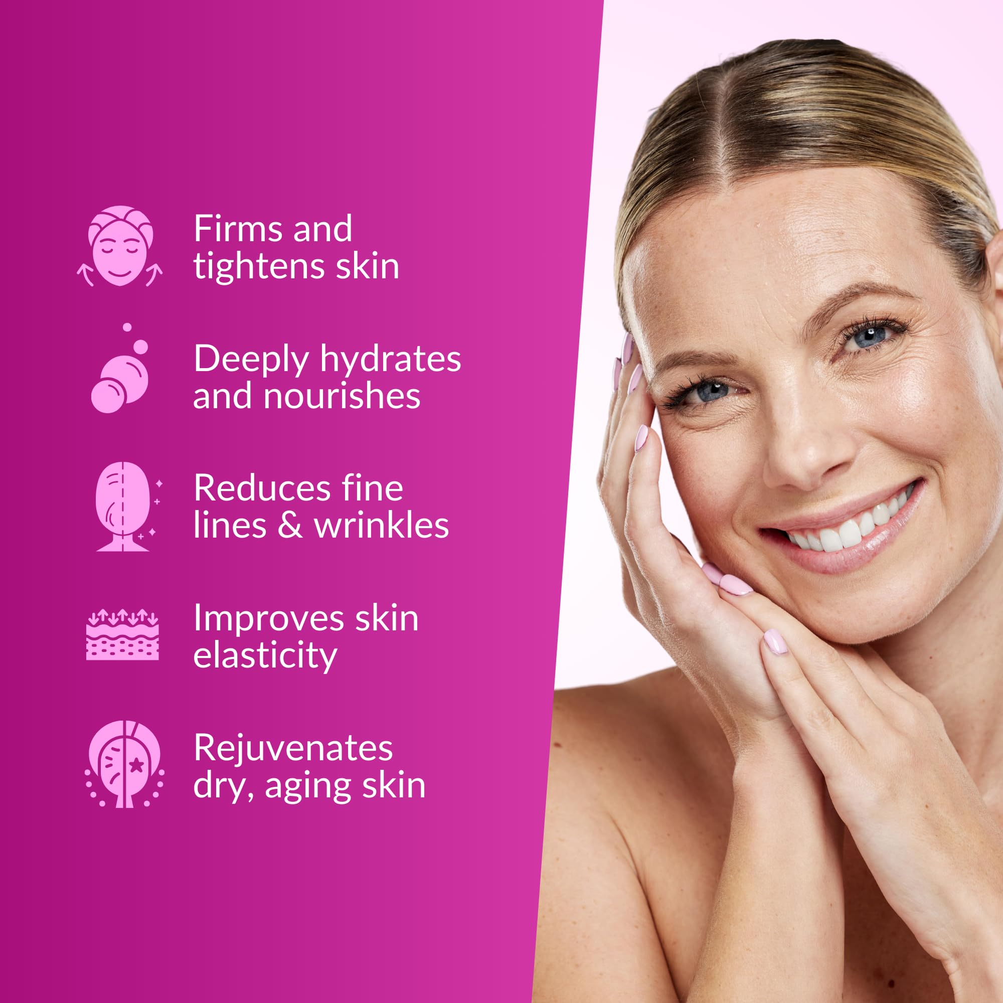 Nasola neck application demonstrating smoothing and tightening across delicate skin