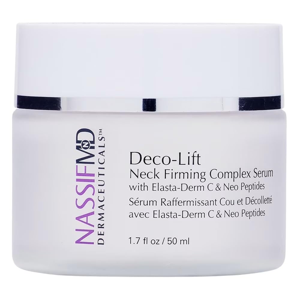NassifMD Deco-Lift bottle with lightweight gel texture and quick absorption