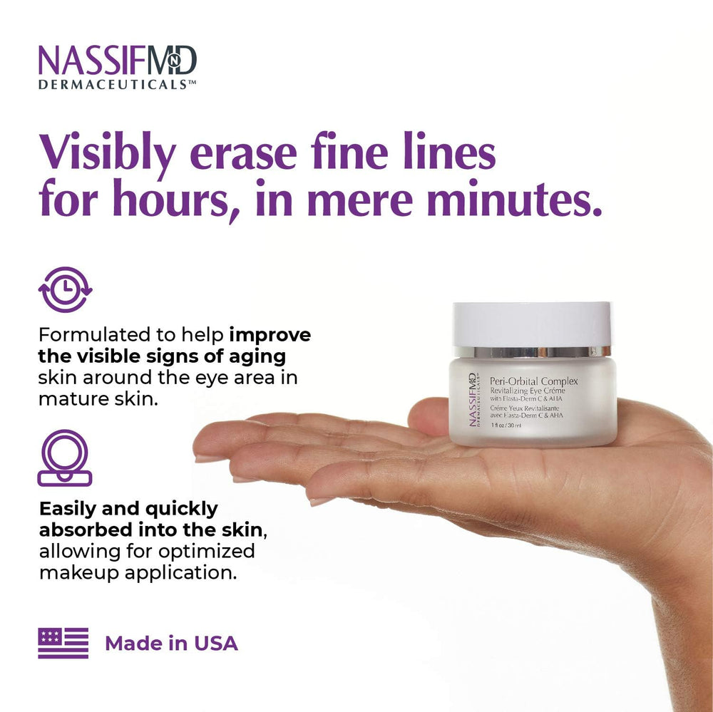 NassifMD eye cream texture rich formula captured up close.