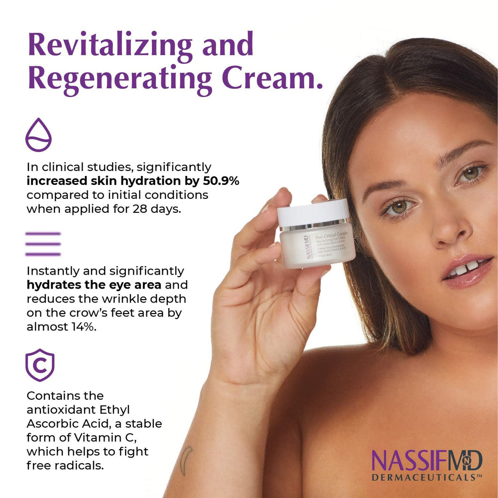 NassifMD under-eye cream puffiness gel provides a cooling, refreshing feel.