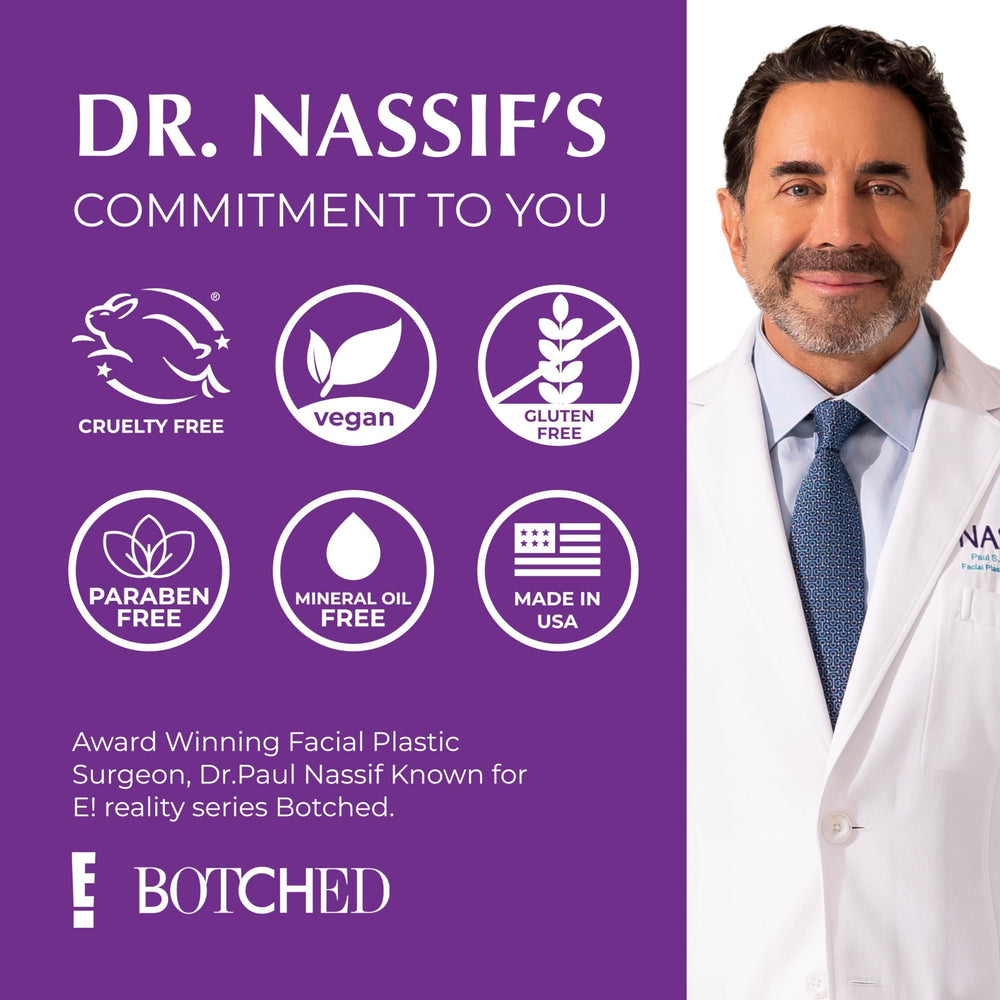 NassifMD under-eye cream ritual steps guide for day or night use.
