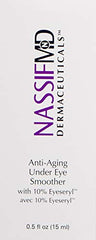 NassifMD cream texture closeup shows lightweight non-greasy finish.