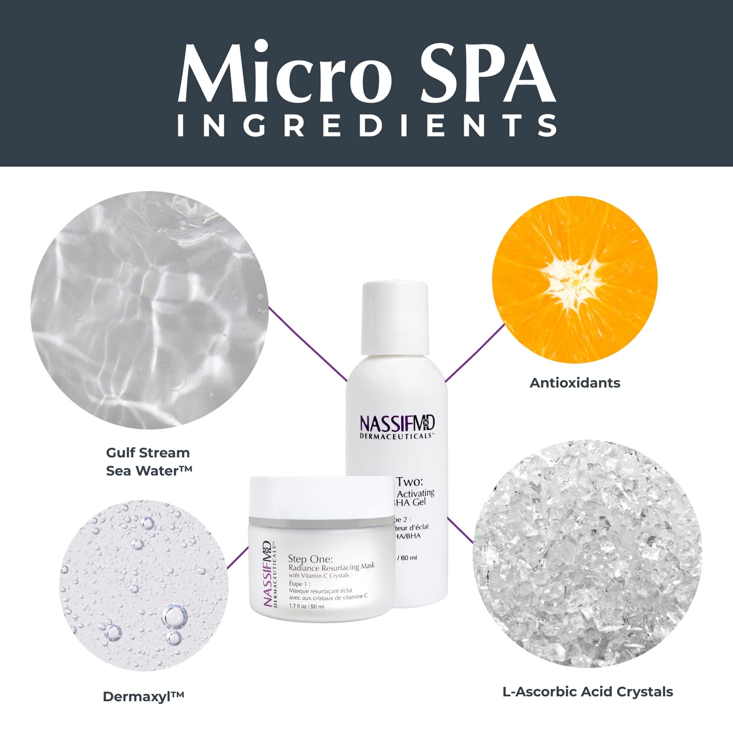 NassifMD Skin Peel being applied to the hand for at-home use.