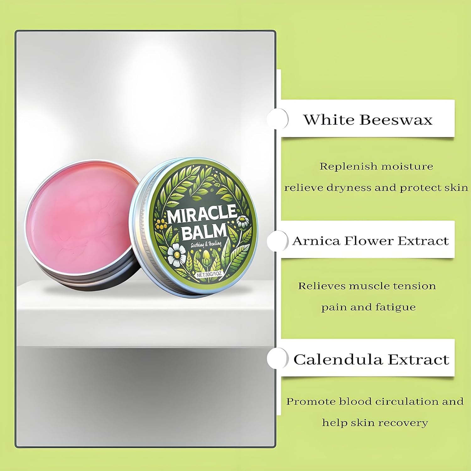 Nasteck Miracle Balm hands-application, soothing care for hands with quick absorption