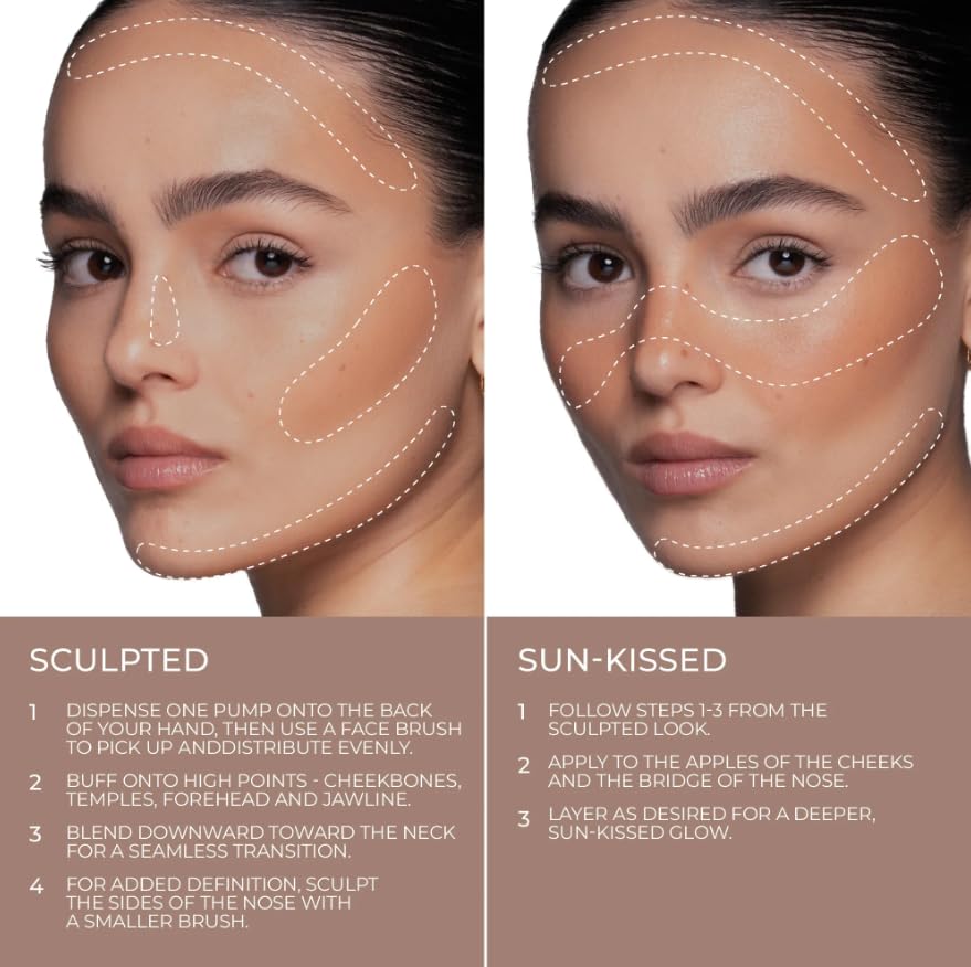 Natasha Denona HY-SCULPT Foxy packaging for premium sun-kissed glow on-the-go