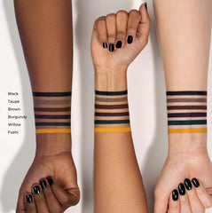 Natasha Denona Macro Tech Eye Crayon Taupe swatch preview with rich color payoff.