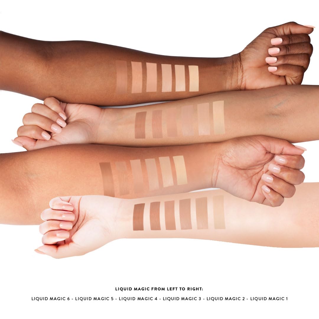 NATASHA MOOR Liquid Magic Concealer matte swatch delivers blemish-ready coverage.