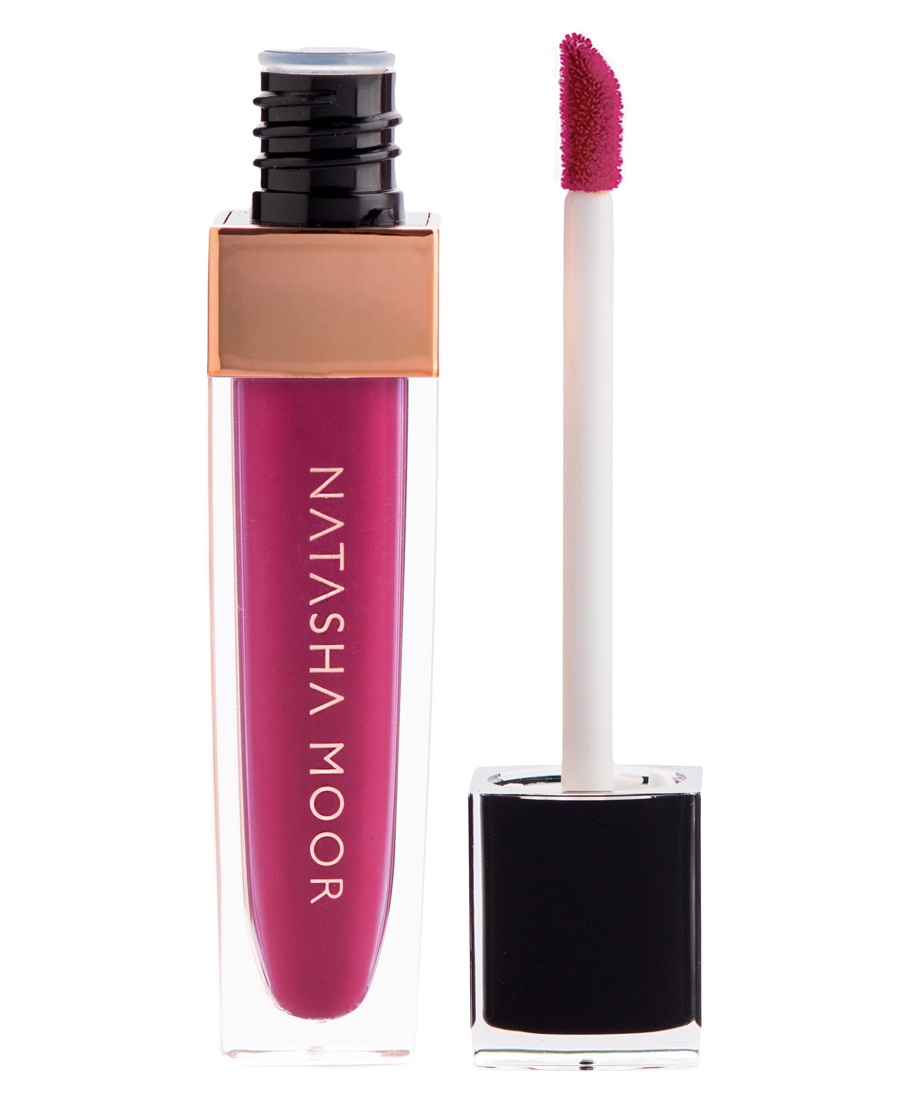 12-hour wear suggested by Natasha Moor Molten Matte Lipstick usage scene