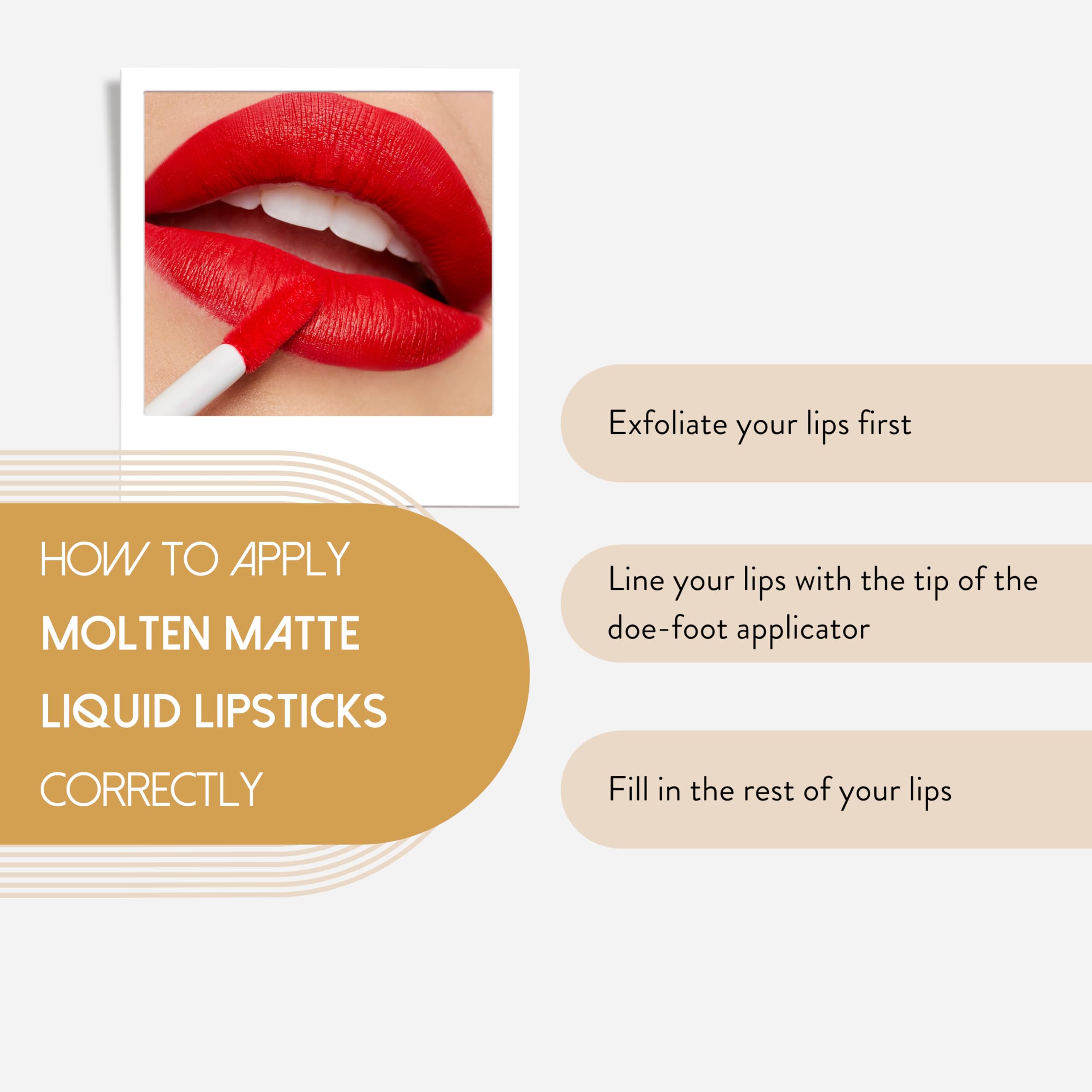 Cruelty-free Natasha Moor Molten Matte Lipstick branding and logo
