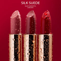 Natasha Moor Silk Suede lipstick built-in mirror for quick touch-ups on the go