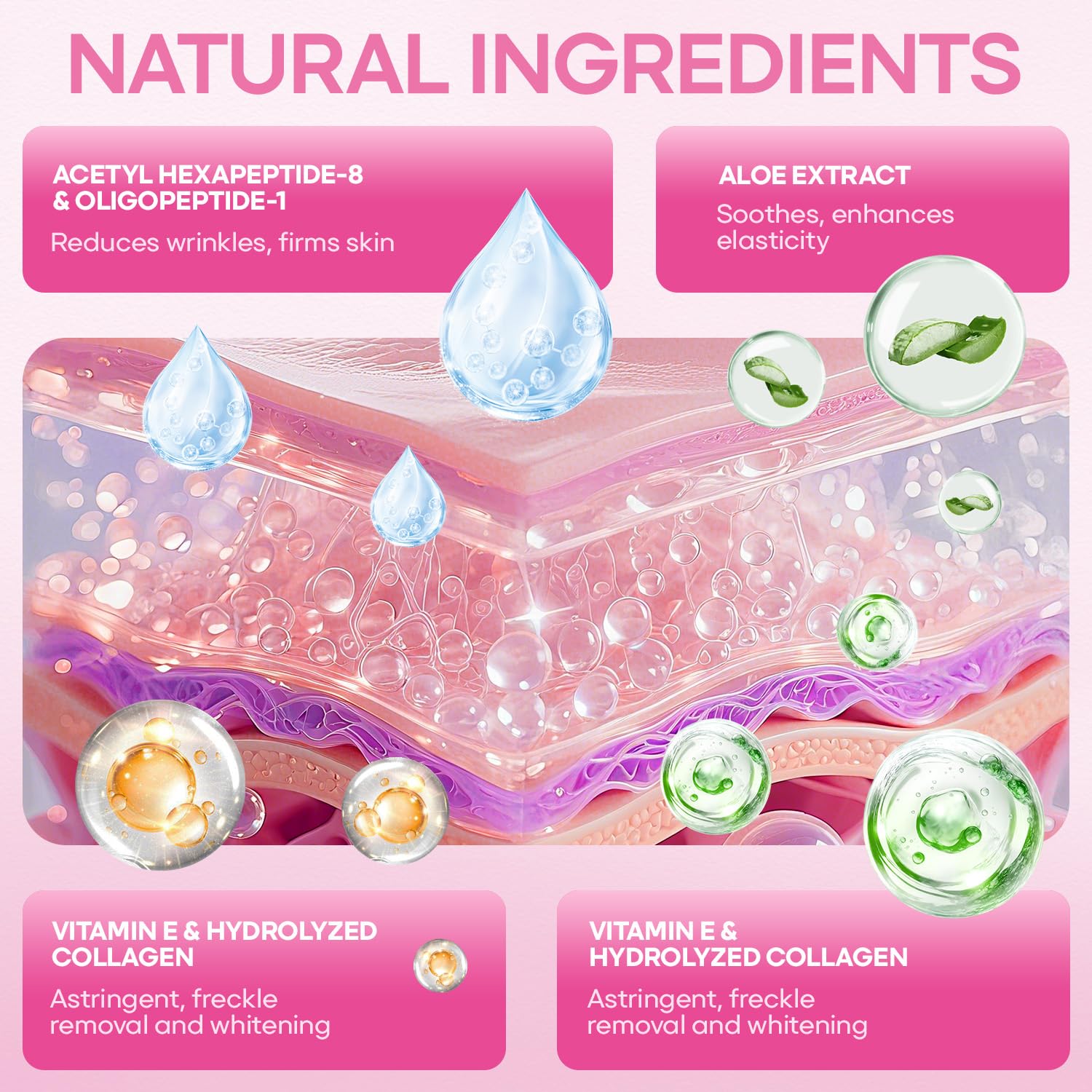 Naterido collagen patch supporting the skin barrier during wear.