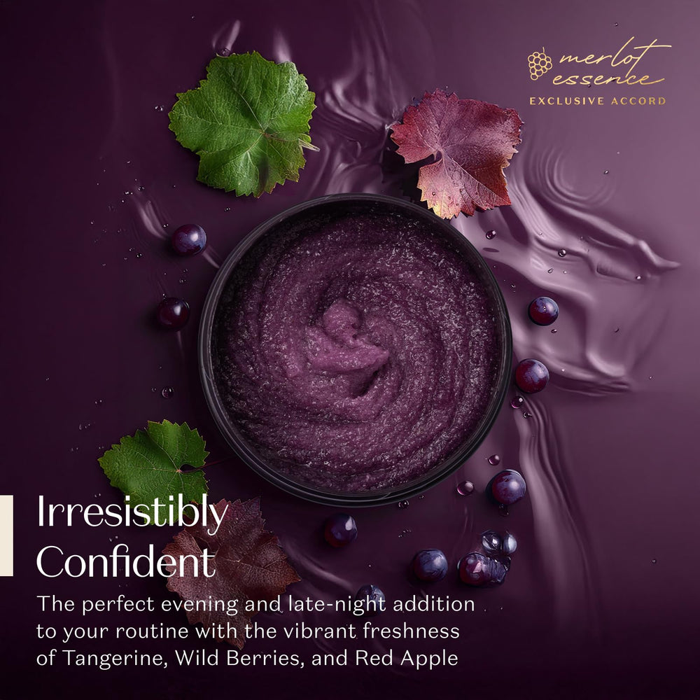 NATIVA SPA Merlot Grape Body Scrub fragrance, elevating your shower ritual.