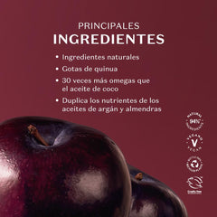 Nativa Spa Black Plum fragrance close-up hints exotic berry-peach aroma