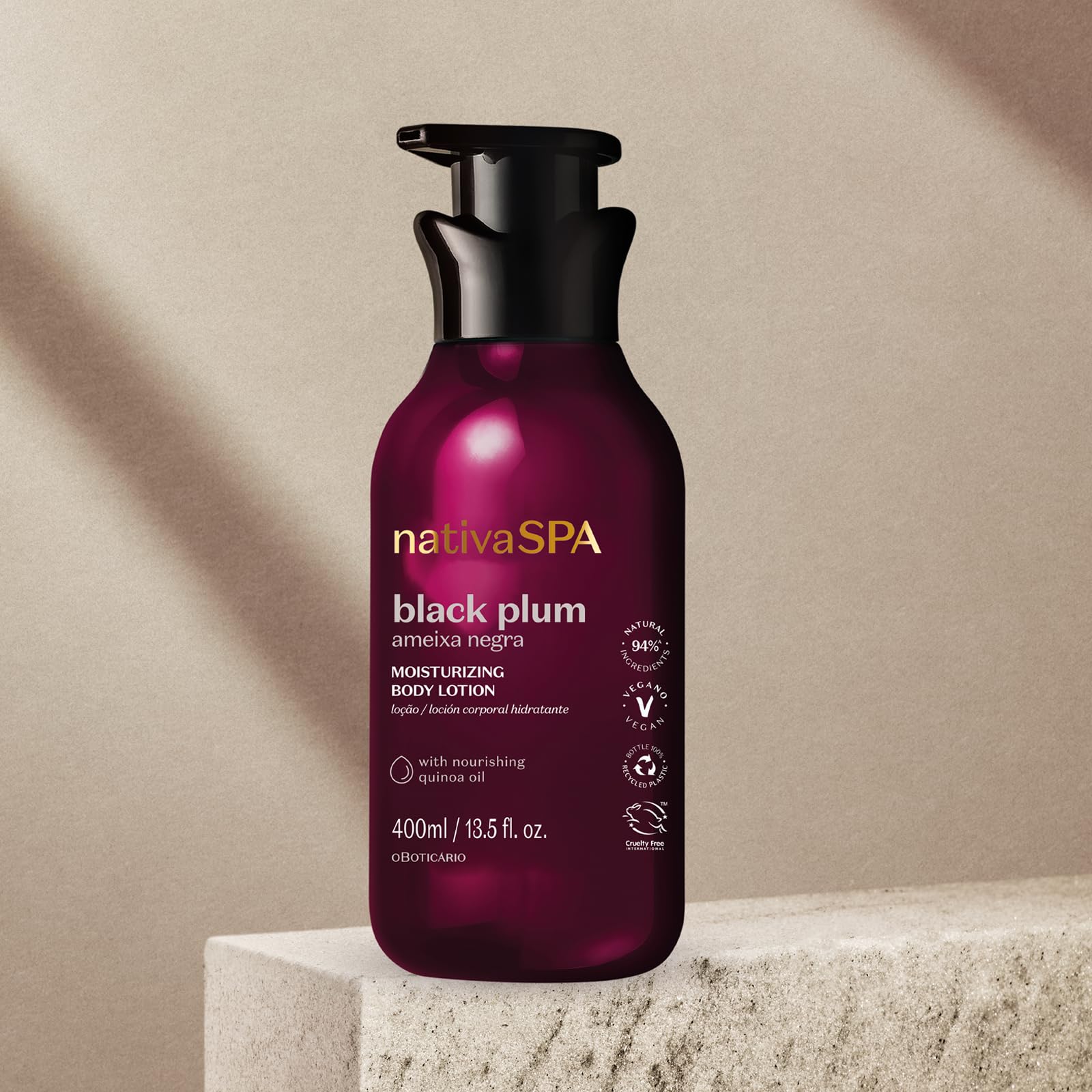 Nativa Spa Packaging close-up highlights premium design and labeling