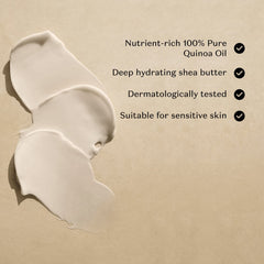 Nativa Spa quinoa oil nutrients illustrate omega-rich care.