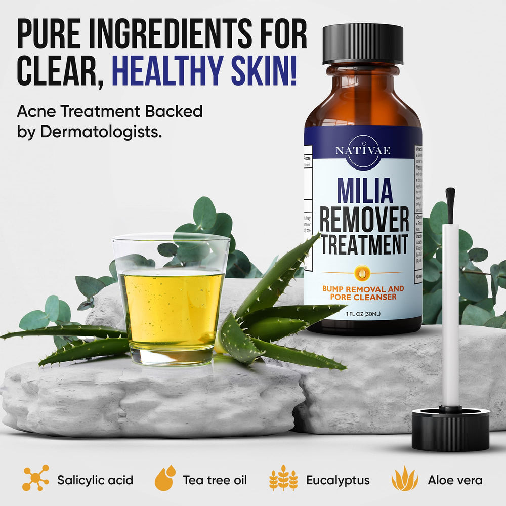Nativae Milia Remover with tea tree oil for soothing care