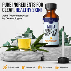 Nativae Milia Remover with tea tree oil for soothing care
