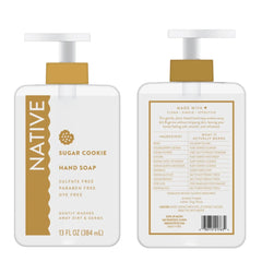 Native 13 oz bottle with pump for easy, mess-free hand cleansing