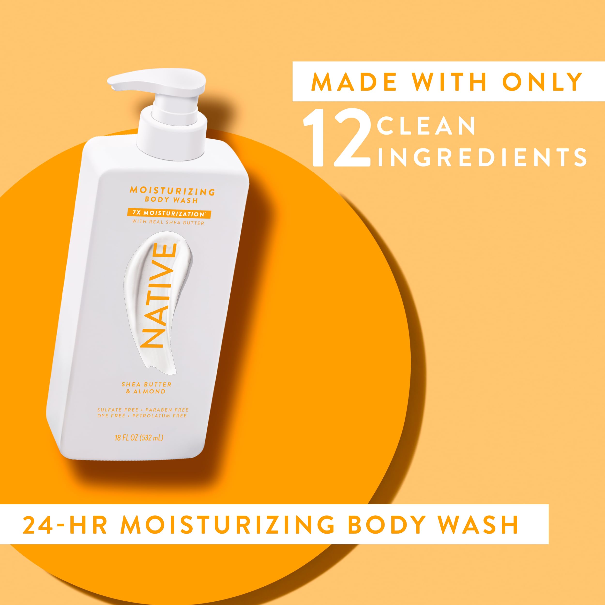 Native 24-hour moisturization helps skin feel nourished throughout the day