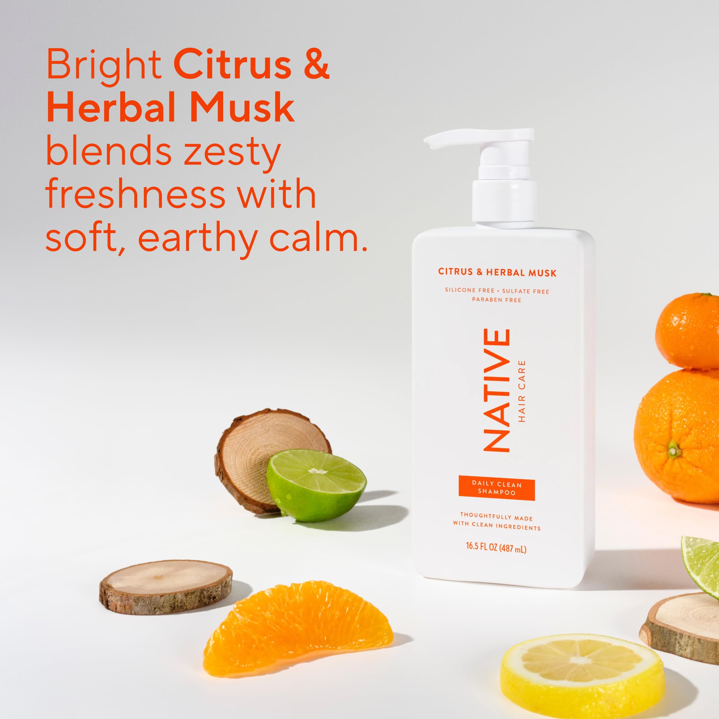 Native all hair types — gentle enough for fine to dry treated hair.