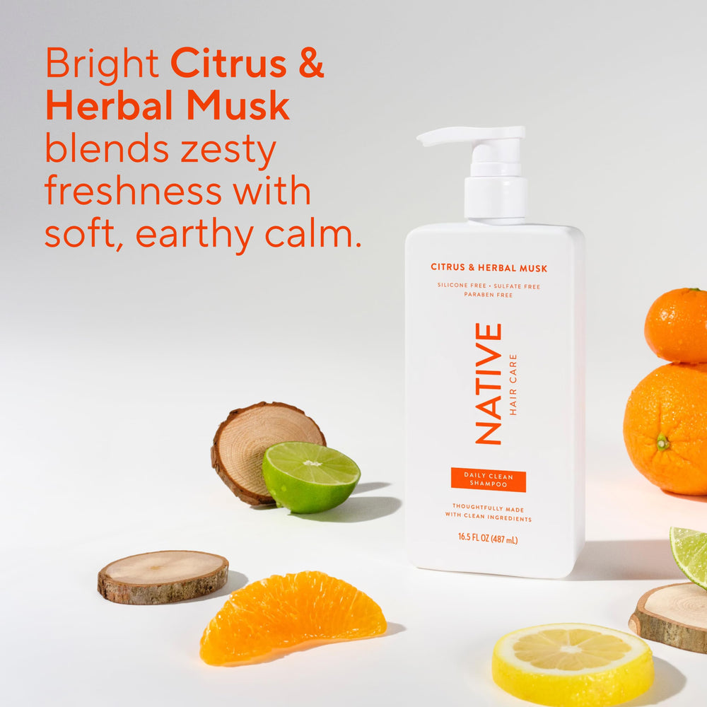 Native all hair types — gentle enough for fine to dry treated hair.