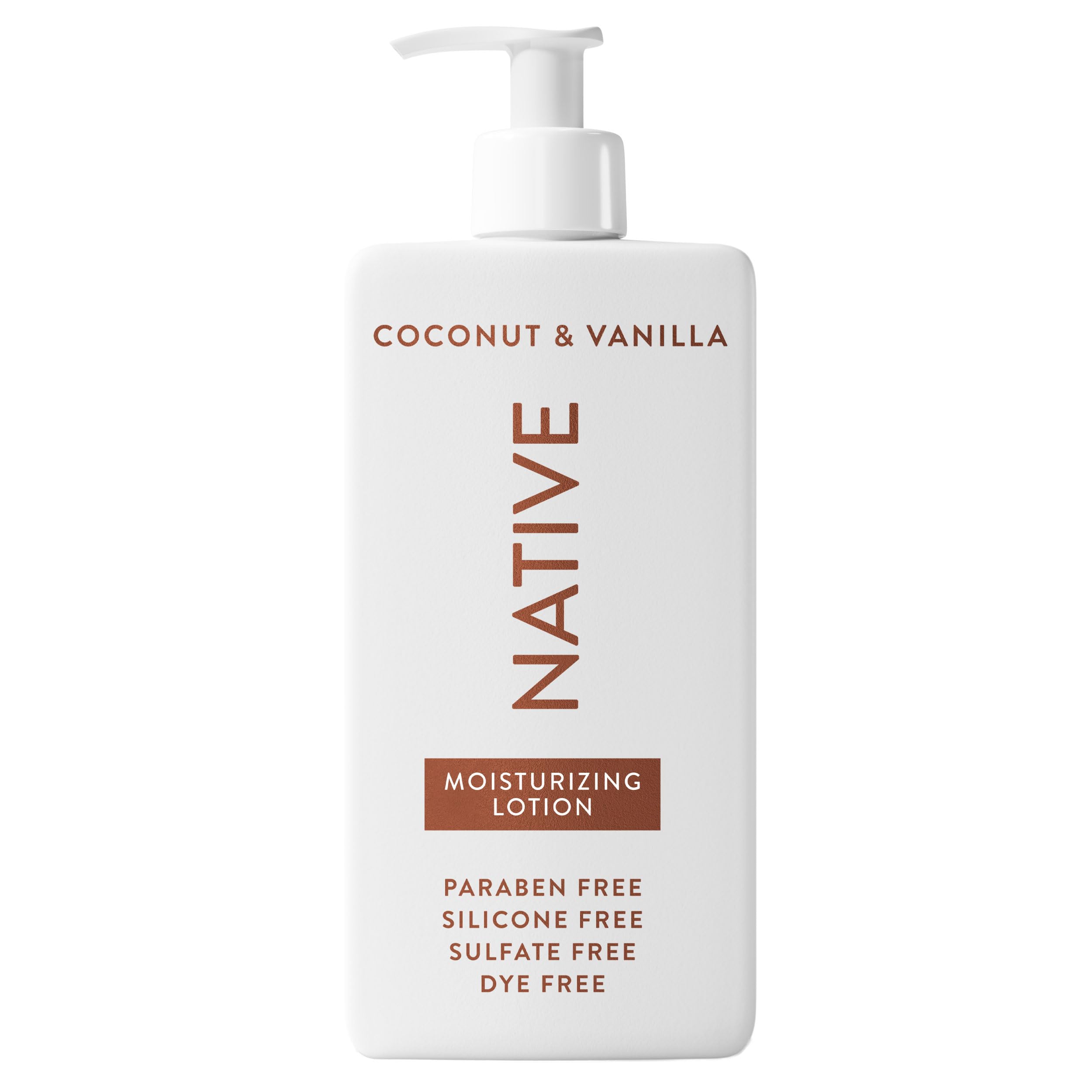 Native Body Lotion pump bottle enabling easy, mess-free daily application