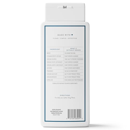 Native Body Wash all skin types message promotes universal use