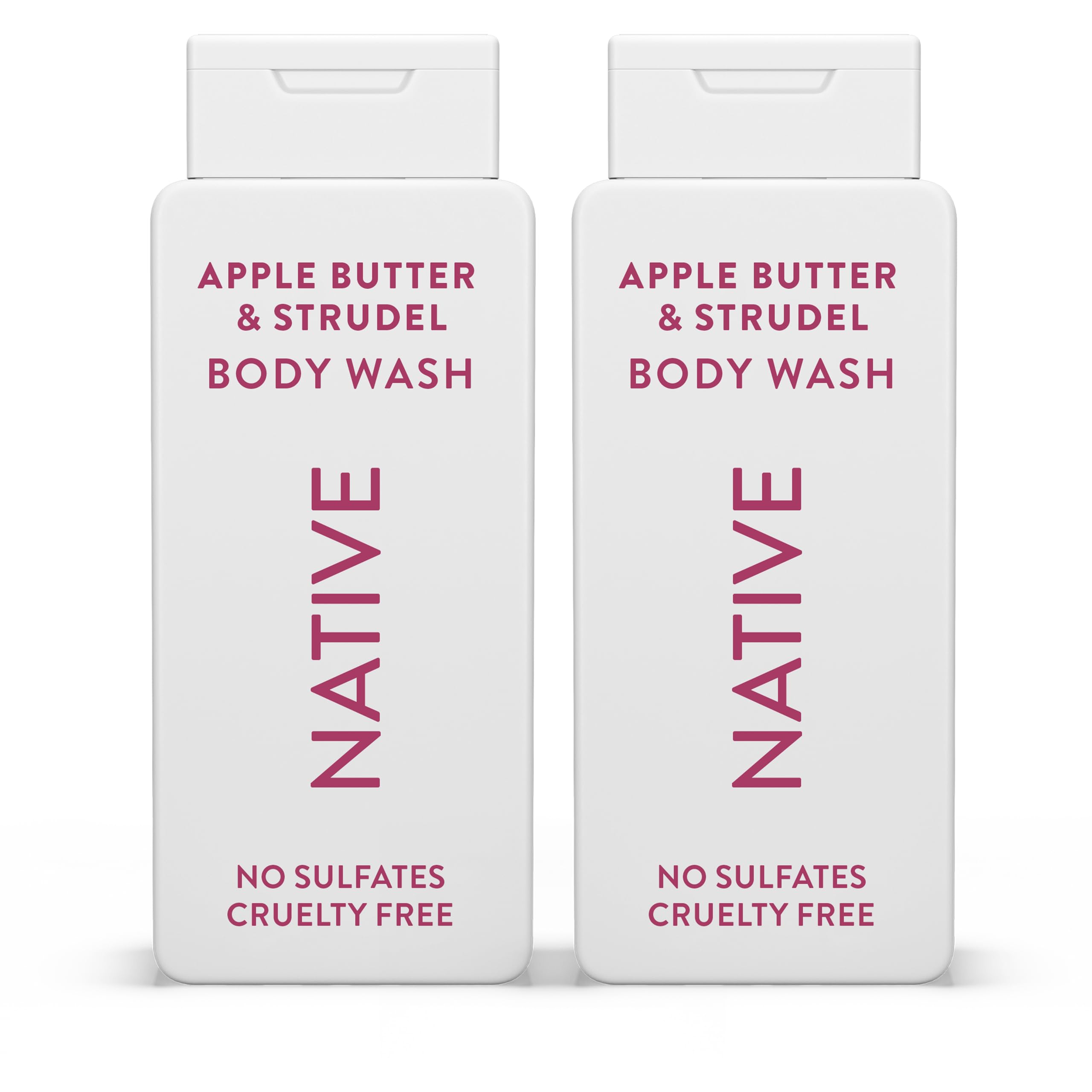 Native Body Wash Apple Butter Strudel bottle for refreshing cleanse.