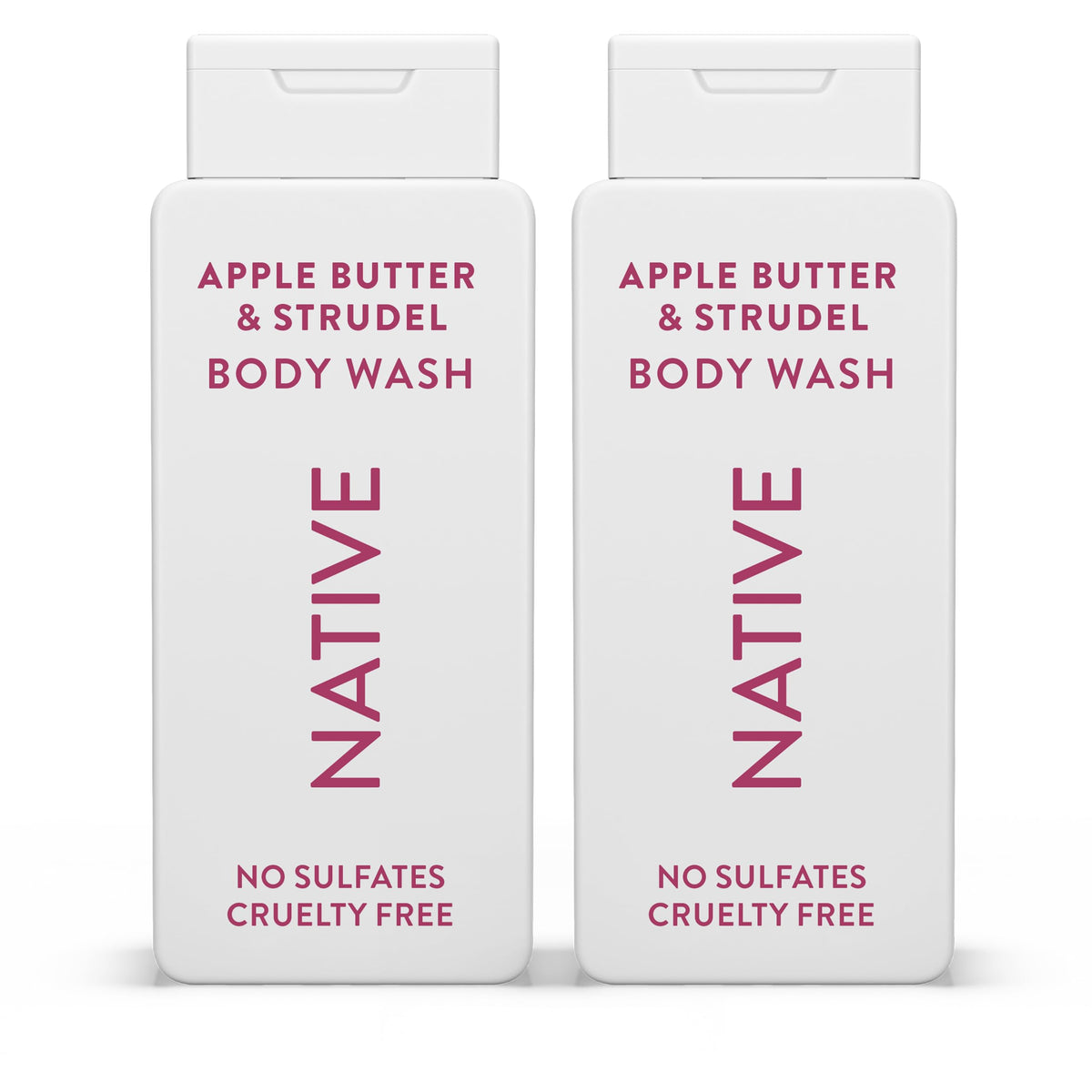 Native Body Wash Apple Butter Strudel bottle for refreshing cleanse.