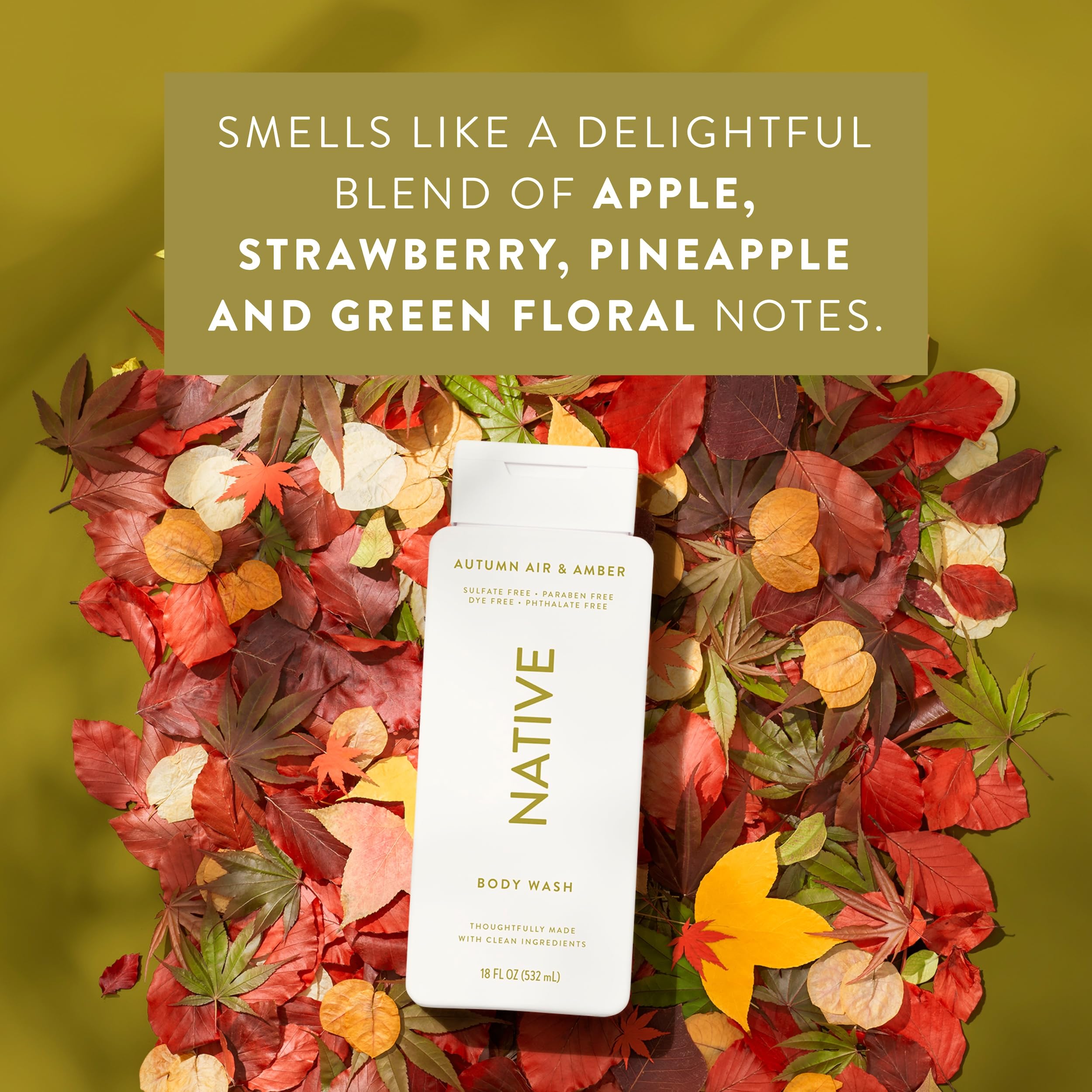 Native Body Wash creamy foam close-up shows rich lather and indulgent texture.