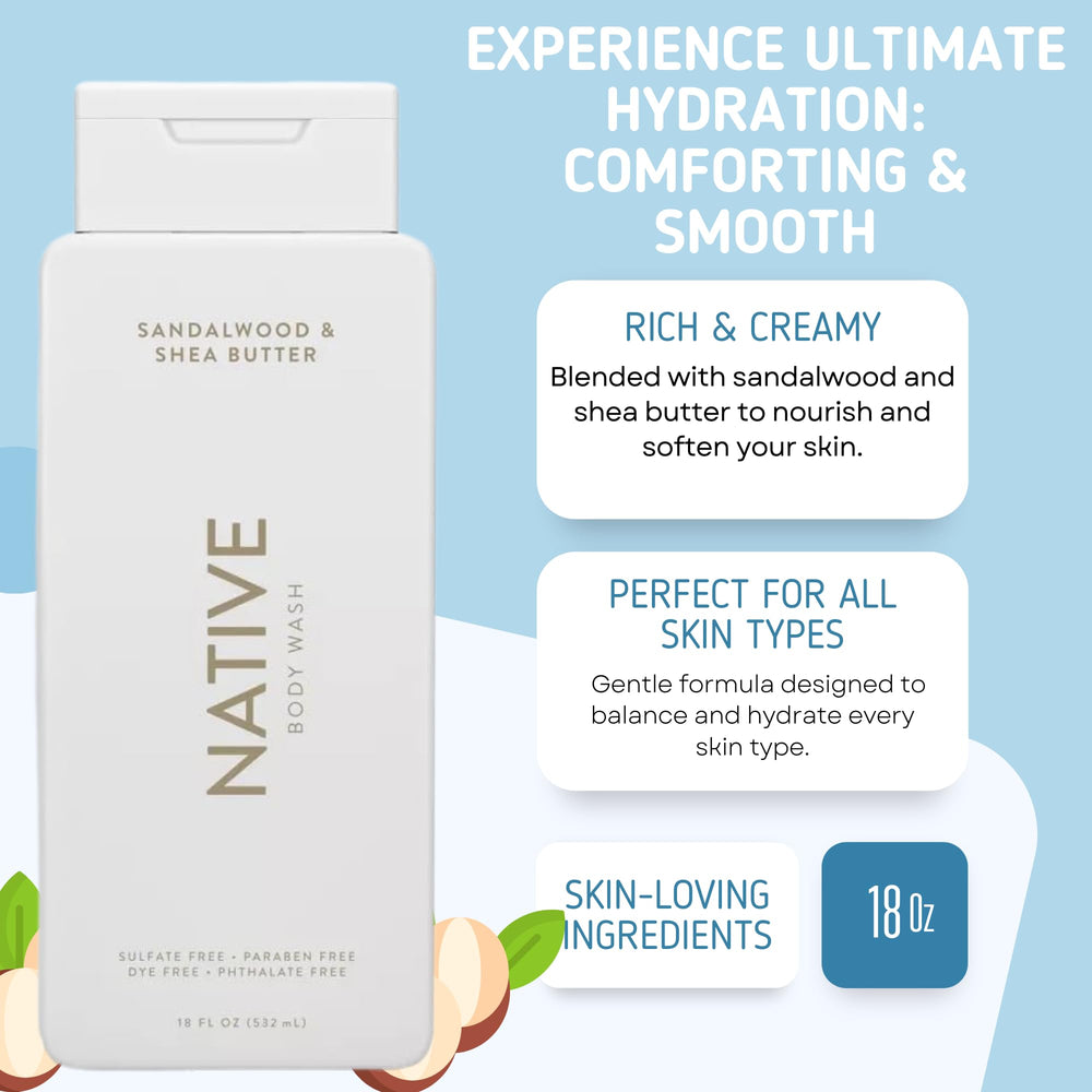 Native body wash lather close-up showing rich, creamy foam.