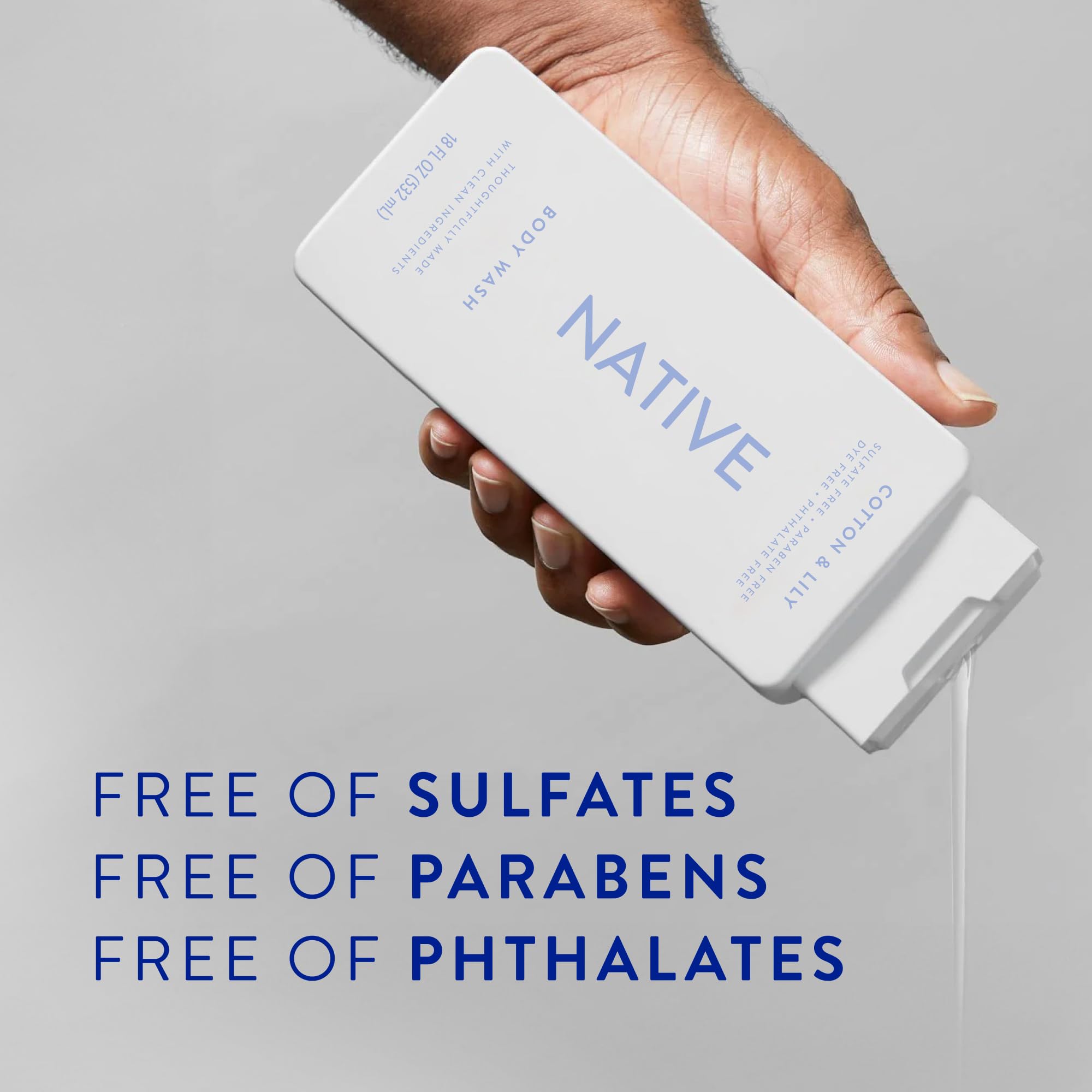 Label highlights naturally derived cleansers in Native Body Wash.