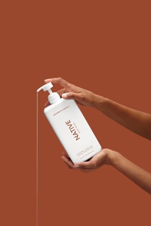 Native Body Wash pack of 2 bottles for long-lasting value.