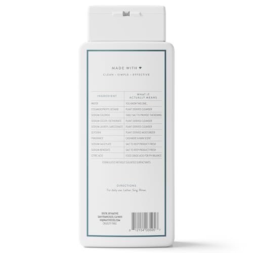 Native Body Wash close-up emphasizes plant-based cleansers.