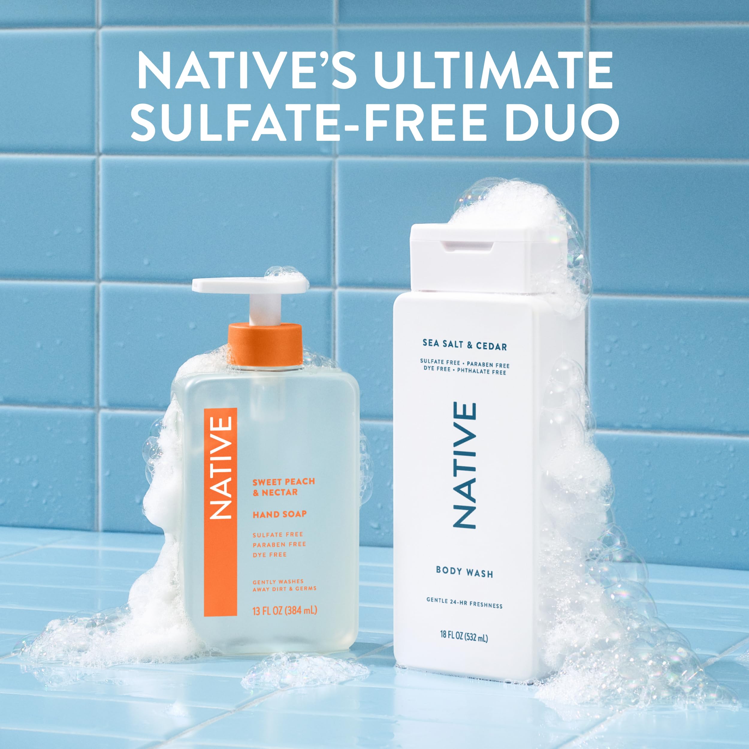 Native Body Wash shower routine escape captures a spa-like daily moment