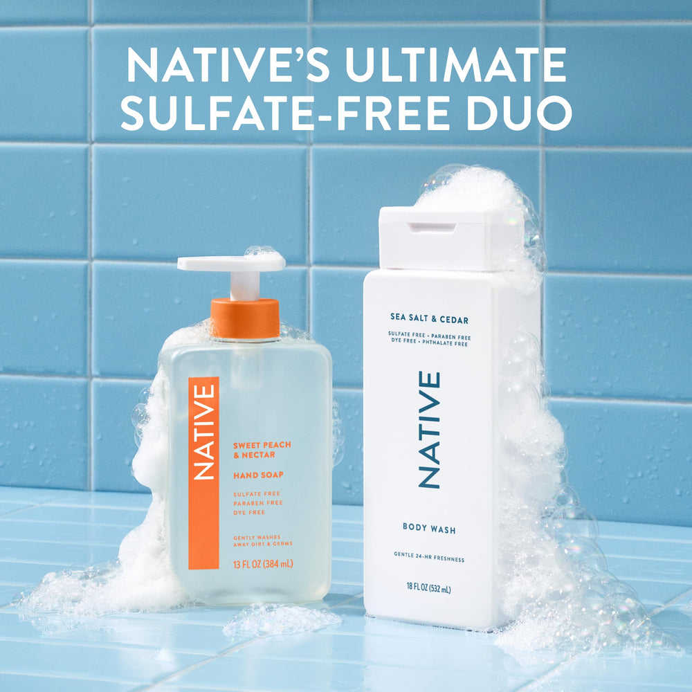 Native Body Wash shower routine escape captures a spa-like daily moment