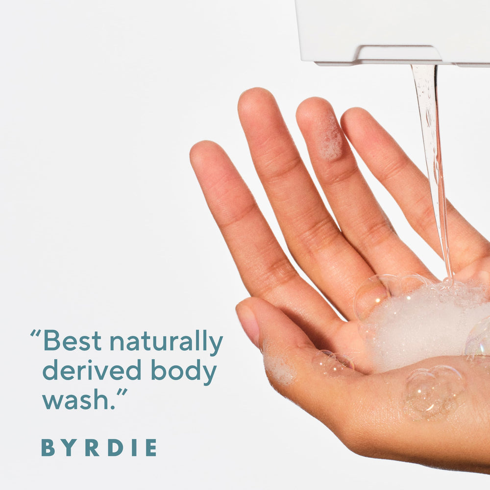 Native Body Wash bottle with Cashmere & Rain scent for a spa-like ritual.