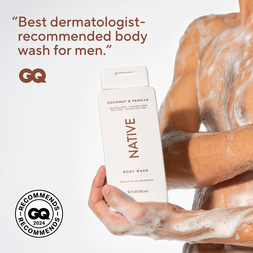 Vegan and cruelty-free label on Native Body Wash underlines ethical skincare