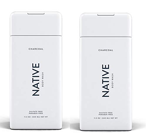 Native Charcoal Body Wash close-up lather displaying creamy texture