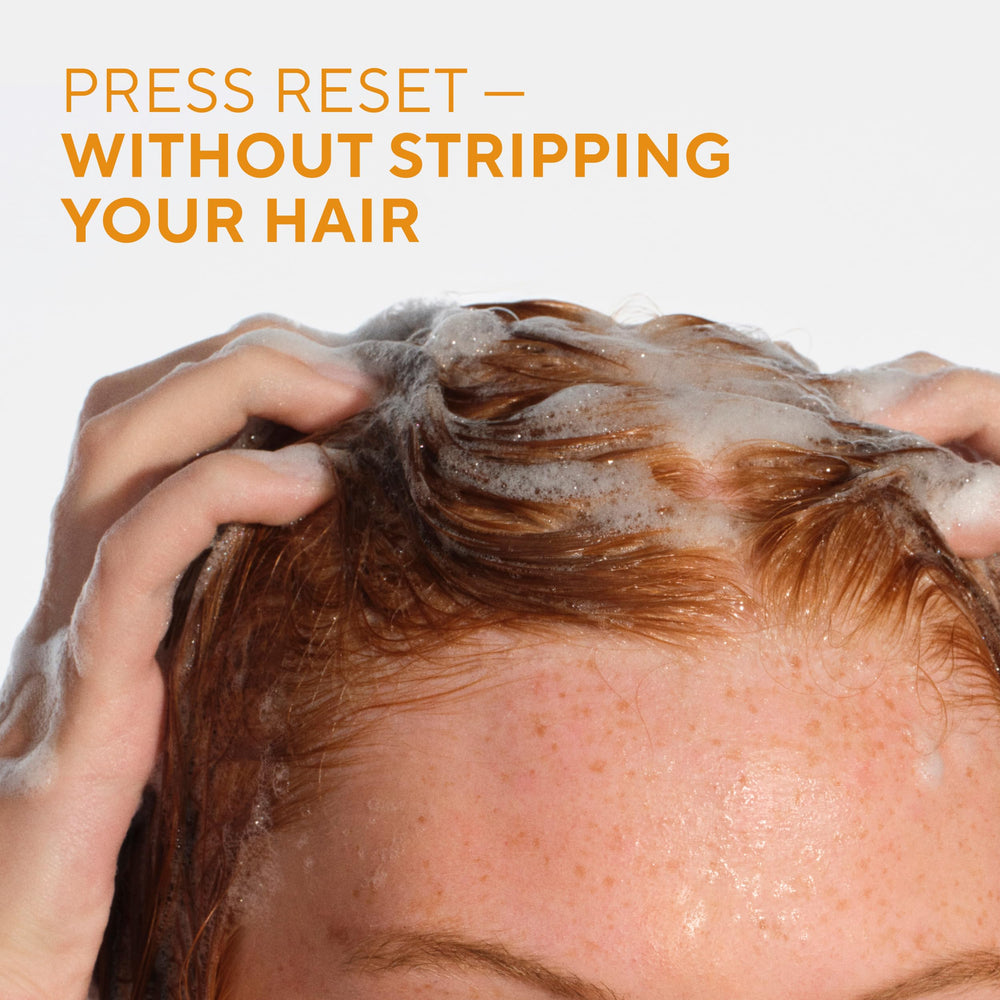 Close-up of Native conditioner label emphasizes coconut oil conditioning and pH balance.