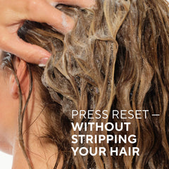 Native conditioner working through hair for detangling and shine