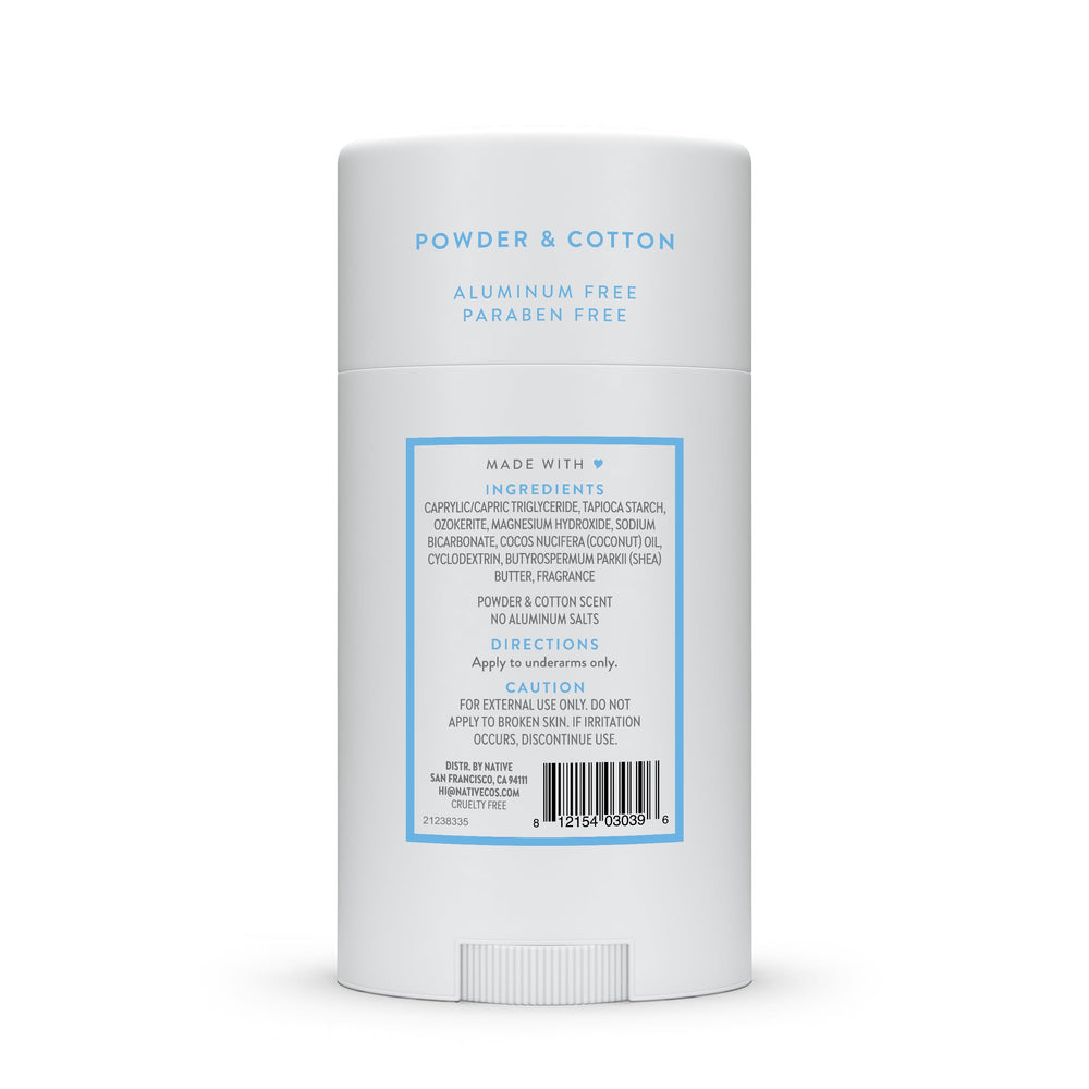 Native Powder-Cotton aluminum-free formula suitable for sensitive skin