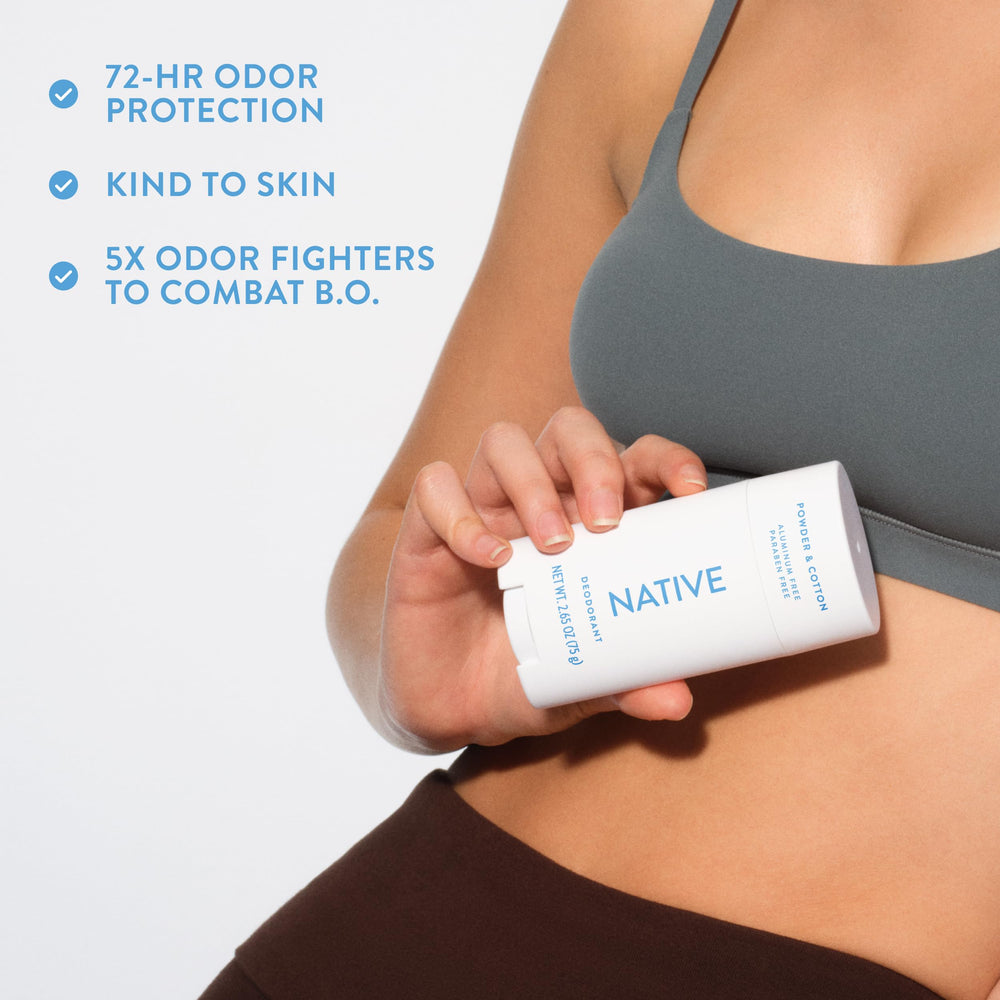 Native Powder-Cotton travel-friendly compact designed for on-the-go use