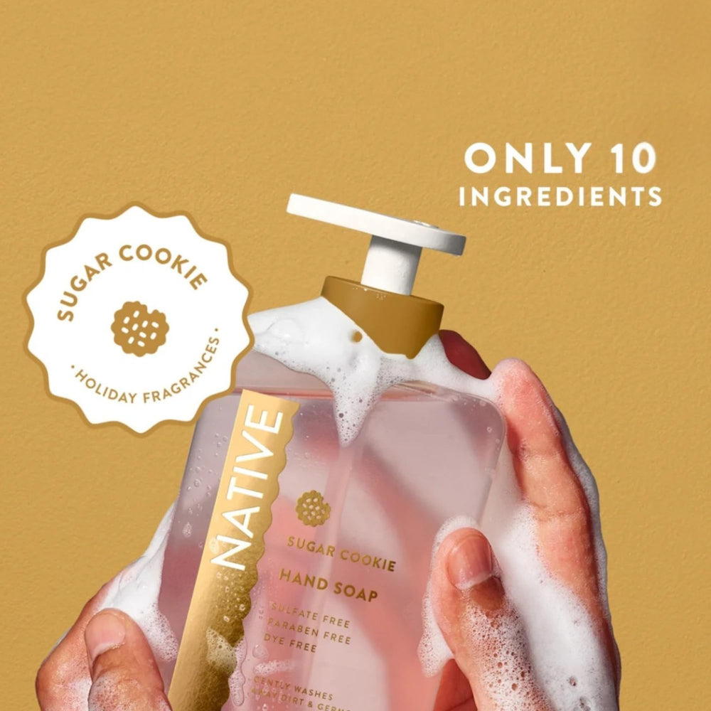 Native Winter Cashmere fragrance blends nutmeg and rosemary for a comforting wash